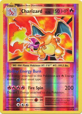 Charizard 11/108 Reverse Holo - Evolutions