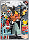 Tepig 050 Illustration Rare Black Star Promo - First Partner Collection Series 2