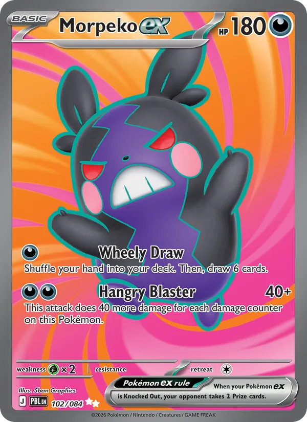 Morpeko ex 102/084 Ultra Rare - Pitch Black