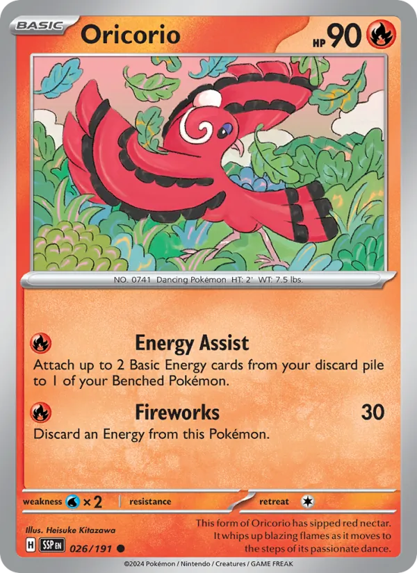 Oricorio 026/191  - Surging Sparks