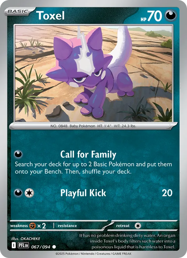 Toxel 067/094 Reverse Holo - Phantasmal Flames