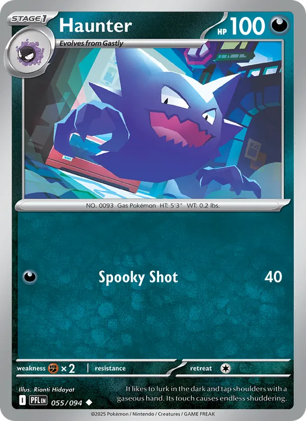 Haunter 055/094 Reverse Holo - Phantasmal Flames