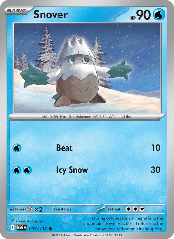 Snover 035/132  - Mega Evolution