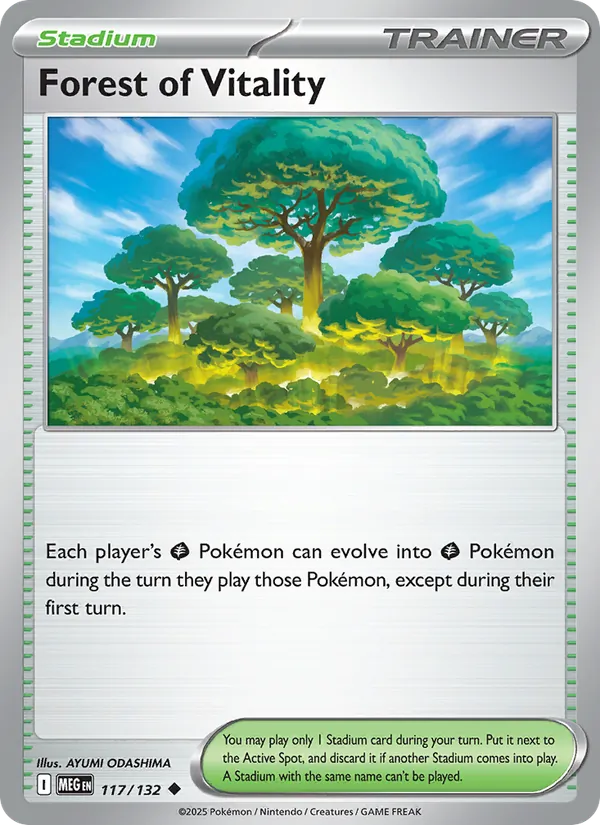 Forest of Vitality 117/132 Reverse Holo - Mega Evolution