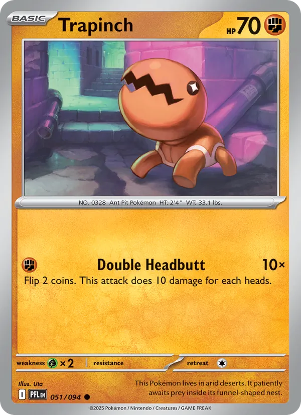 Trapinch 051/094  - Phantasmal Flames