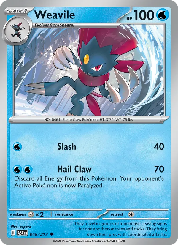 Weavile 045/217  - Ascended Heroes