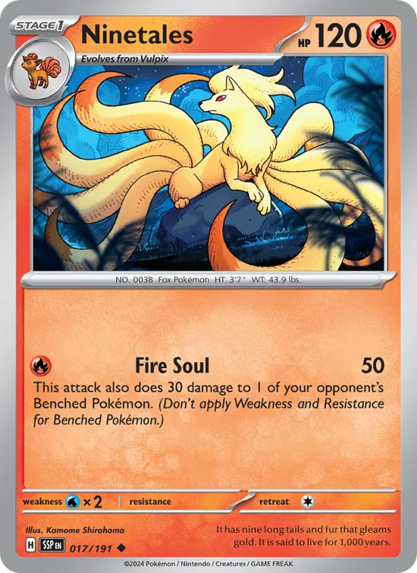 Ninetales 017/191  - Surging Sparks