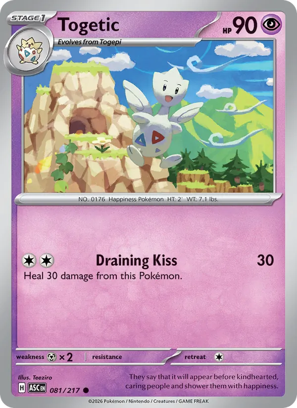 Togetic 081/217 Energy Pattern Reverse Holo - Ascended Heroes