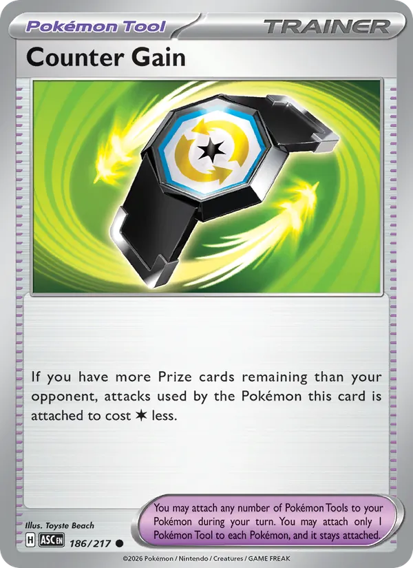 Counter Gain 186/217 Reverse Holo - Ascended Heroes