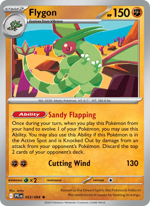 Flygon 053/094 Reverse Holo - Phantasmal Flames