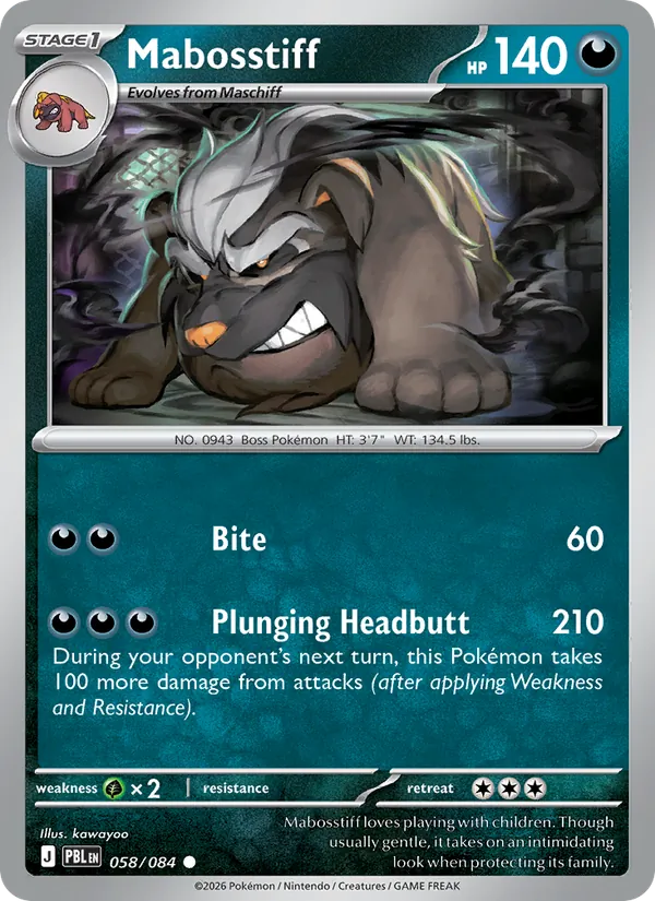 Mabosstiff 058/084  - Pitch Black