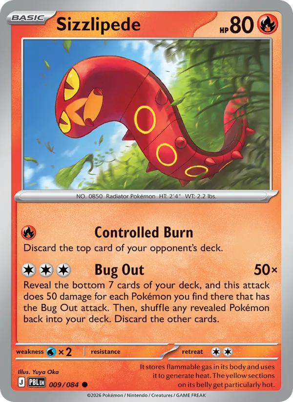 Sizzlipede 009/084  - Pitch Black