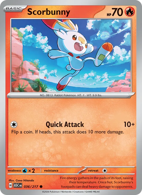 Scorbunny 036/217  - Ascended Heroes