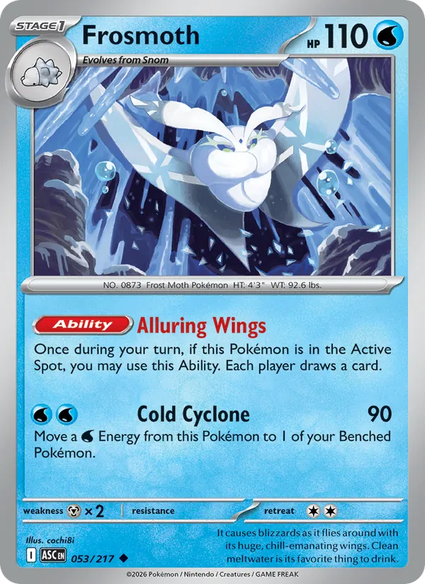 Frosmoth 053/217 Friend Ball Reverse Holo - Ascended Heroes