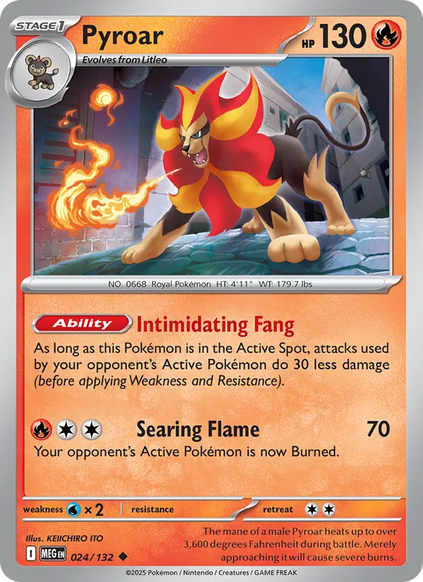 Pyroar 024/132  - Mega Evolution