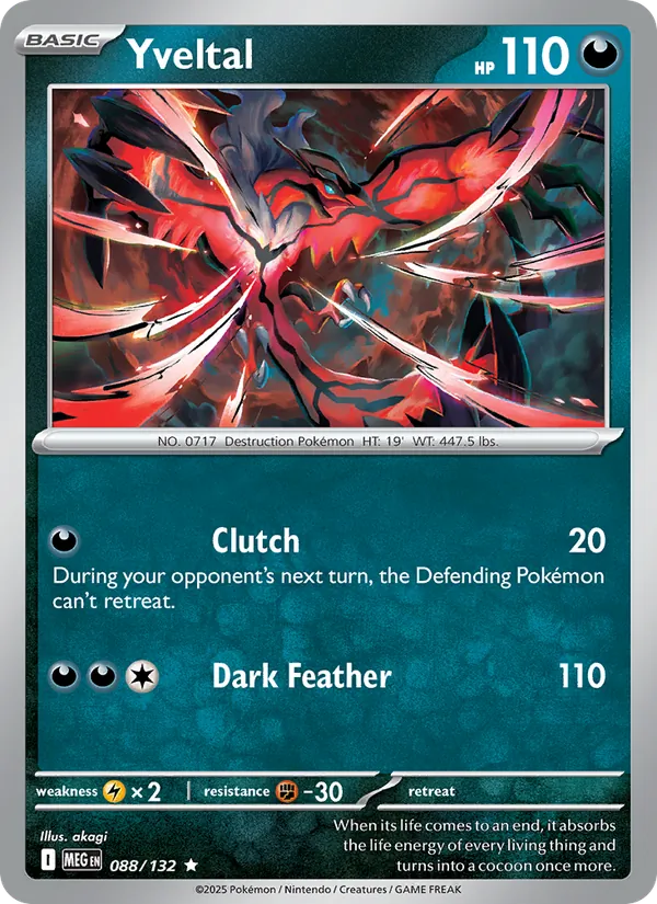 Yveltal 088/132 Holo - Mega Evolution