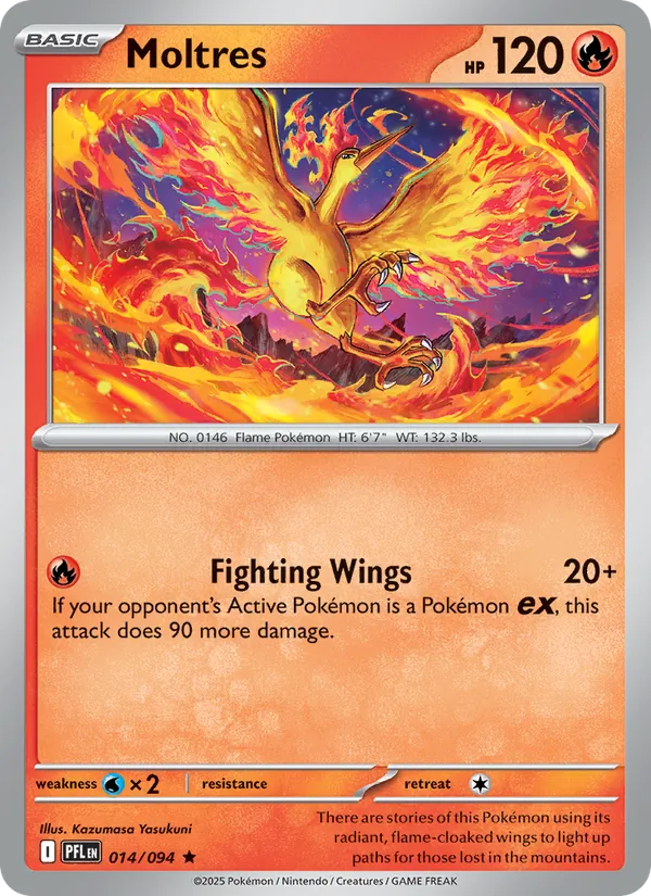 Moltres 014/094 Reverse Holo - Phantasmal Flames