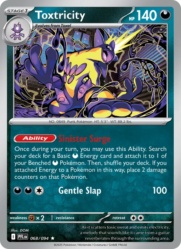 Toxtricity 068/094 Reverse Holo - Phantasmal Flames