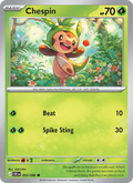 Chespin 005/086 Reverse Holo - Chaos Rising