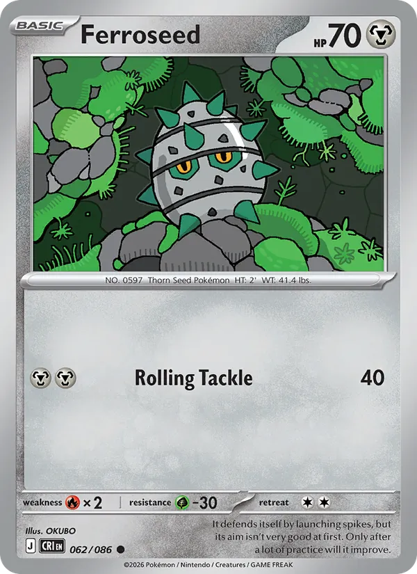 Ferroseed 062/086  - Chaos Rising