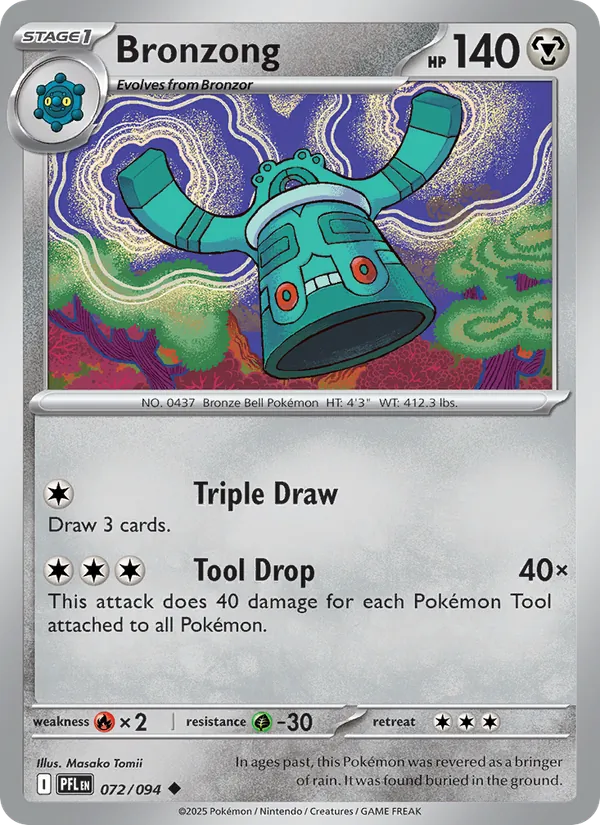 Bronzong 072/094 Reverse Holo - Phantasmal Flames