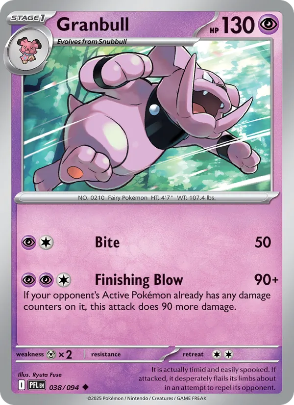 Granbull 038/094 Reverse Holo - Phantasmal Flames