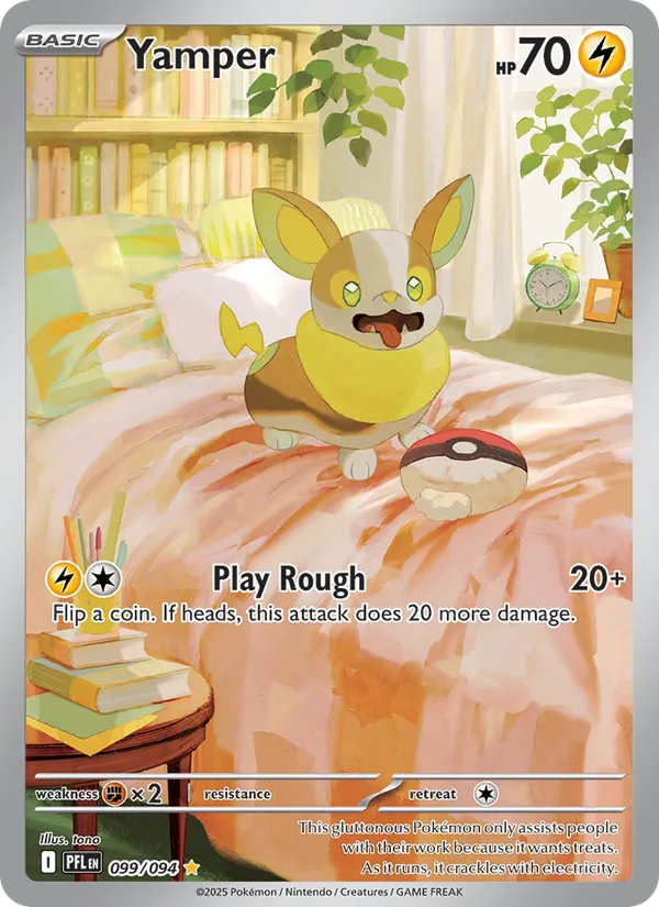 Yamper 099/094 Illustration Rare - Phantasmal Flames
