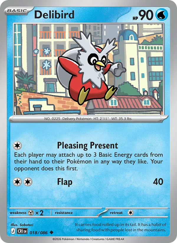 Delibird 018/086  - Chaos Rising