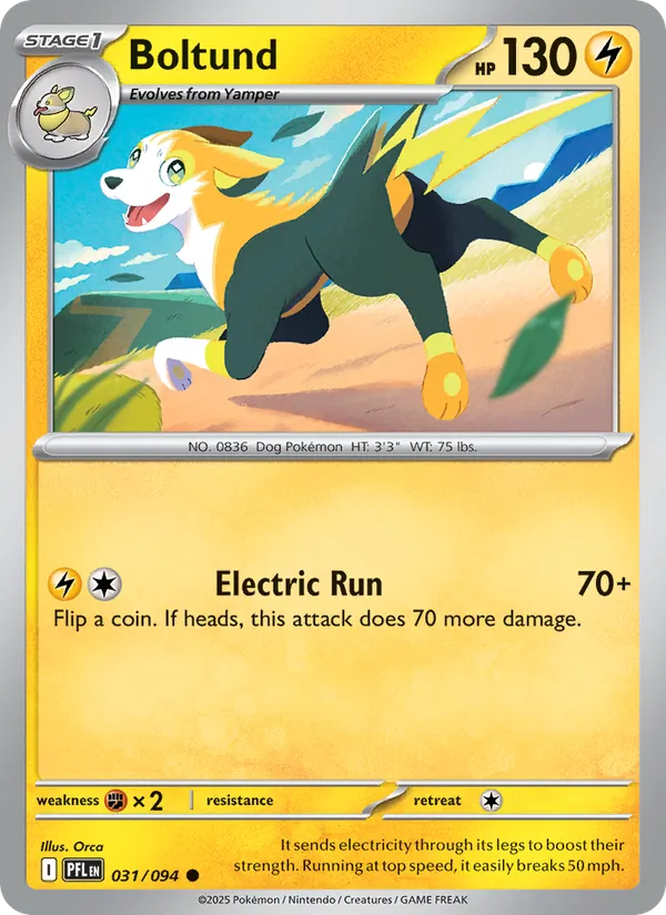 Boltund 031/094 Reverse Holo - Phantasmal Flames