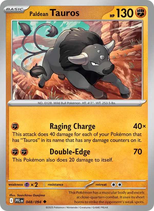 Paldean Tauros 048/094  - Phantasmal Flames