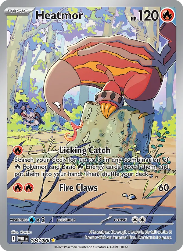 Heatmor 104/086 Illustration Rare - White Flare