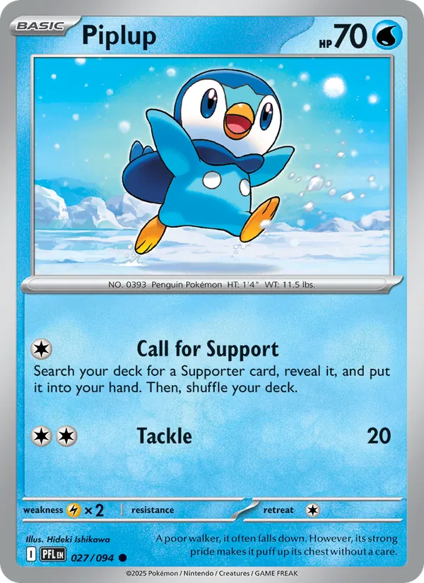 Piplup 027/094  - Phantasmal Flames