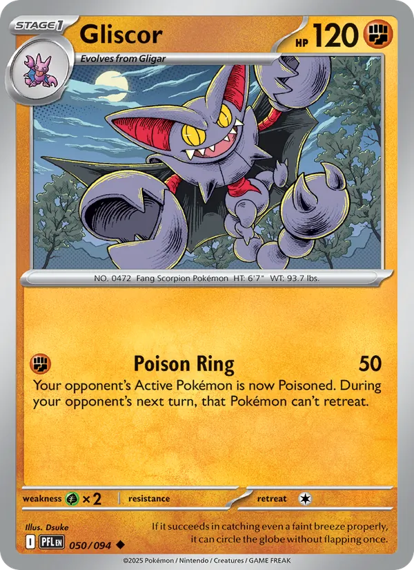 Gliscor 050/094 Reverse Holo - Phantasmal Flames