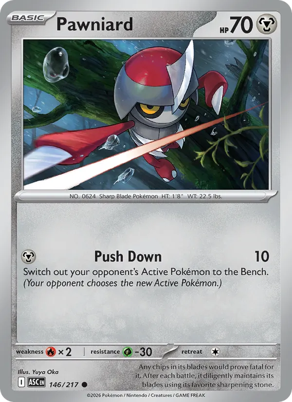 Pawniard 146/217 Quick Ball Reverse Holo - Ascended Heroes