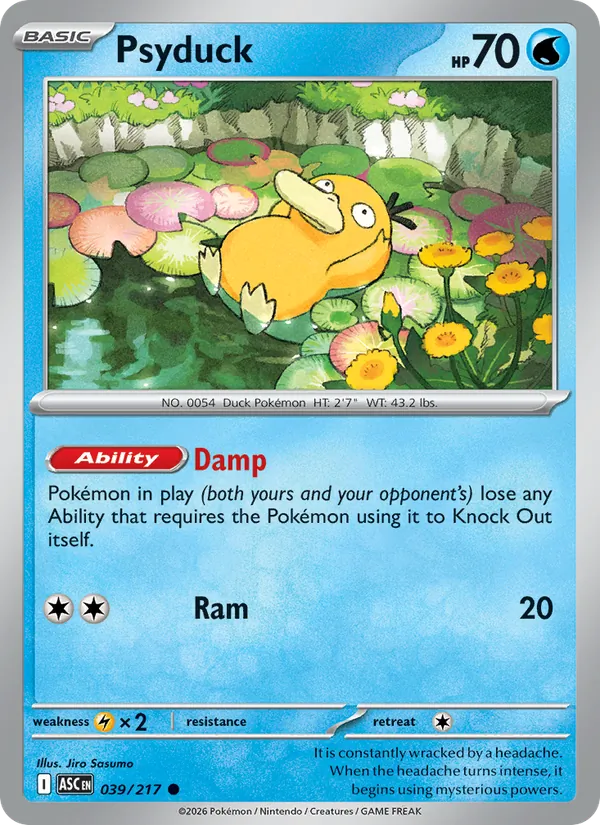 Psyduck 039/217 Energy Pattern Reverse Holo - Ascended Heroes