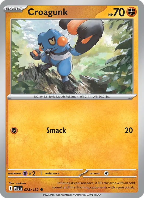 Croagunk 078/132  - Mega Evolution