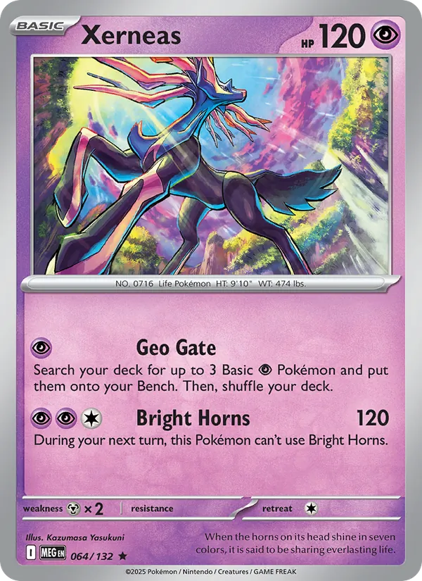 Xerneas 064/132 Holo - Mega Evolution