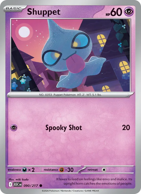 Shuppet 090/217  - Ascended Heroes