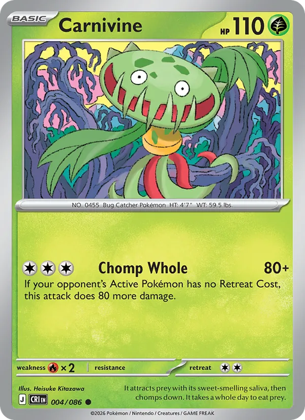 Carnivine 004/086  - Chaos Rising