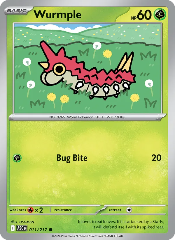 Wurmple 011/217  - Ascended Heroes