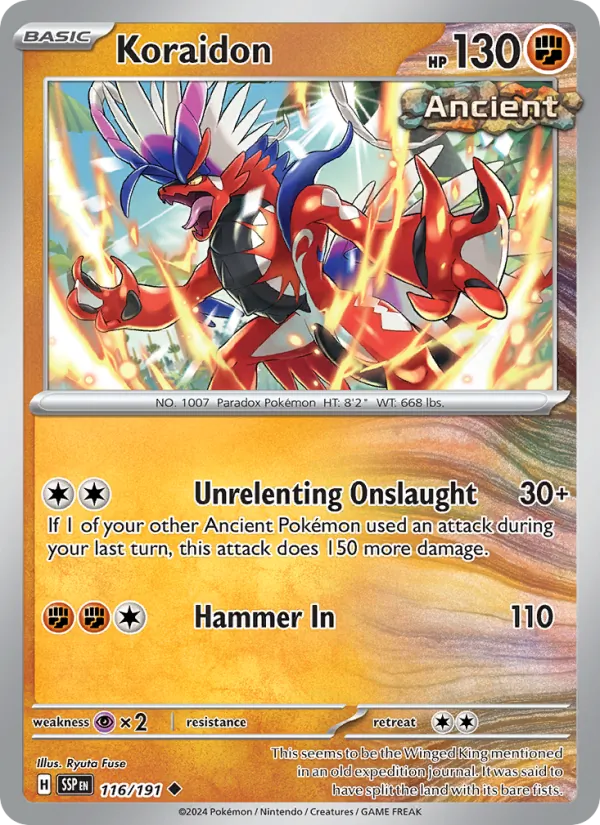 Koraidon 116/191  - Surging Sparks