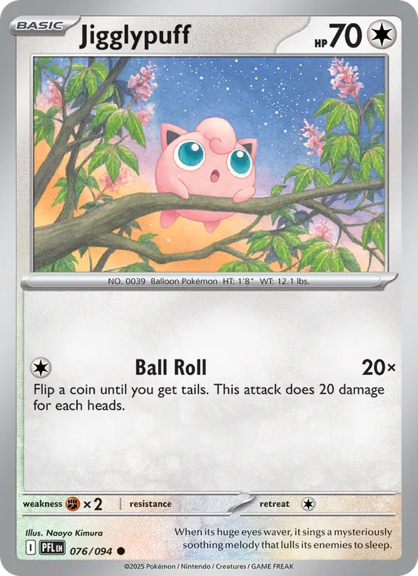 Jigglypuff 076/094 Reverse Holo - Phantasmal Flames