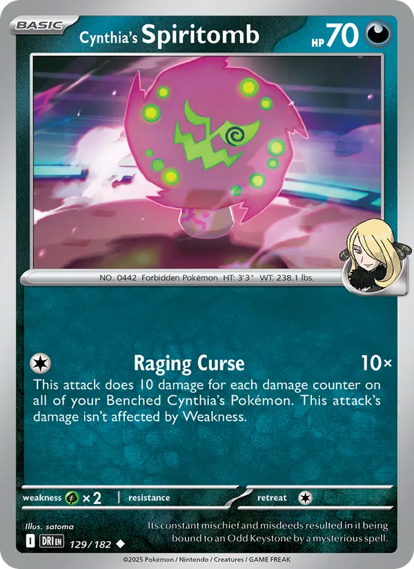 Cynthia's Spiritomb 129/182  - Destined Rivals