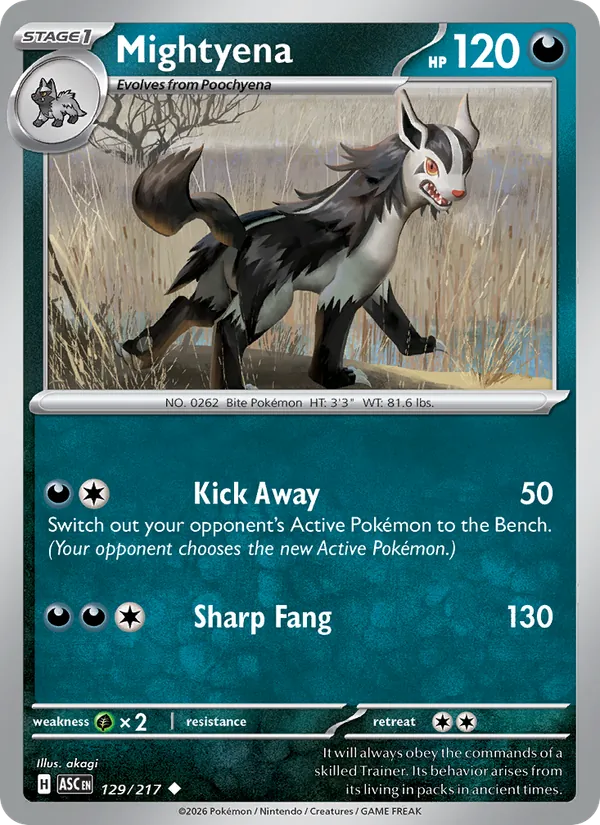 Mightyena 129/217  - Ascended Heroes