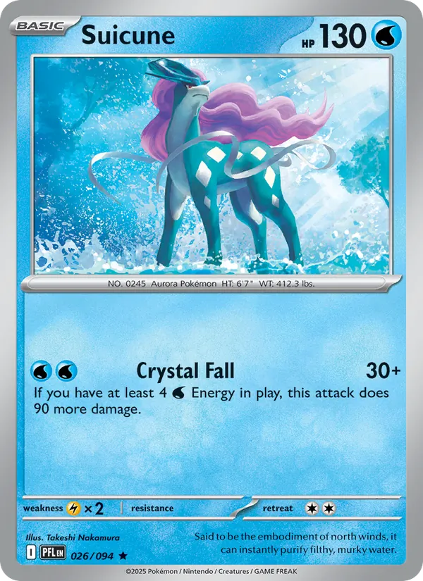 Suicune 026/094 Reverse Holo - Phantasmal Flames