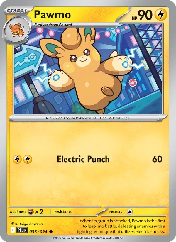 Pawmo 033/094 Reverse Holo - Phantasmal Flames