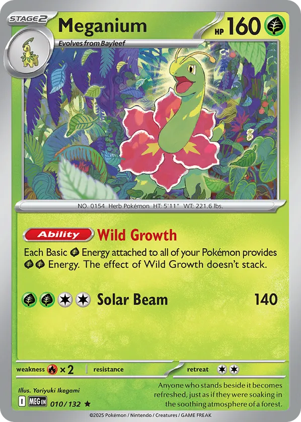 Meganium 010/132 Holo - Mega Evolution