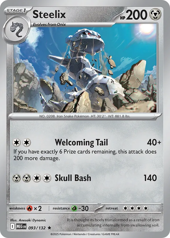 Steelix 093/132 Holo - Mega Evolution
