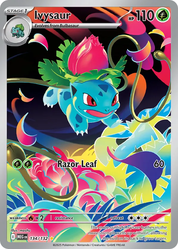 Ivysaur MEG 134/132 Illustration Rare - Mega Evolution