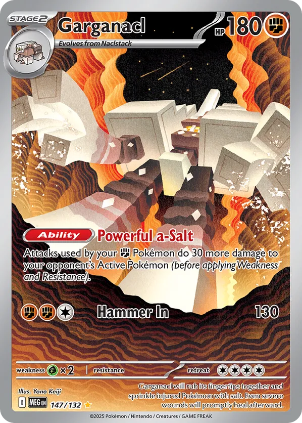 Garganacl MEG 147/132 Illustration Rare - Mega Evolution